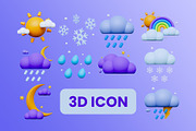 Weather 3D Icon Pack #2, an Object 3D Model by deviapuspitasari2 (Thumbnail 2 of 2)