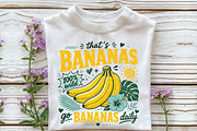 Bananas Daily Sublimation Design, a Seasonal Illustration by DreamPrint404 (Thumbnail 2 of 6)