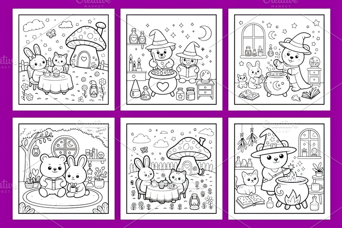 Magic Whimsy Bold Magical Coloring, a Decorative Illustration by Coco Bloom (Photo 2 of 4)