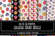 Dia de los Muertos: Sugar Skulls, a Texture Graphic by happychinchilla (Thumbnail 1 of 3)