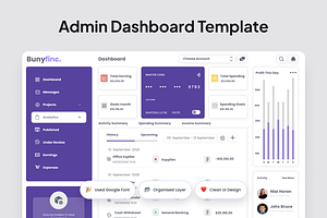 Bunyfinc - Finance Admin Dashboard