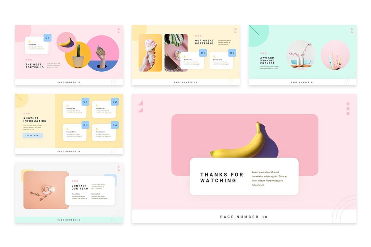 Freddo Pastel Creative Google Slides, a Presentation Template by Design Persona (Photo 5 of 5)