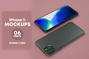 Set of iPhone 11 PRO Mockups, an iPhone Mockup by StyleMockups (Thumbnail 9 of 13)