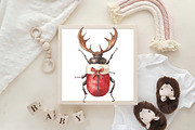 Quirky Christmas Insects Clipart, an Illustration by CraftArtStudio (Thumbnail 6 of 6)