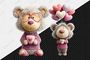 Whimsical Valentine Teddy Bear Clipa, an Illustration by Creative Art (Thumbnail 8 of 9)