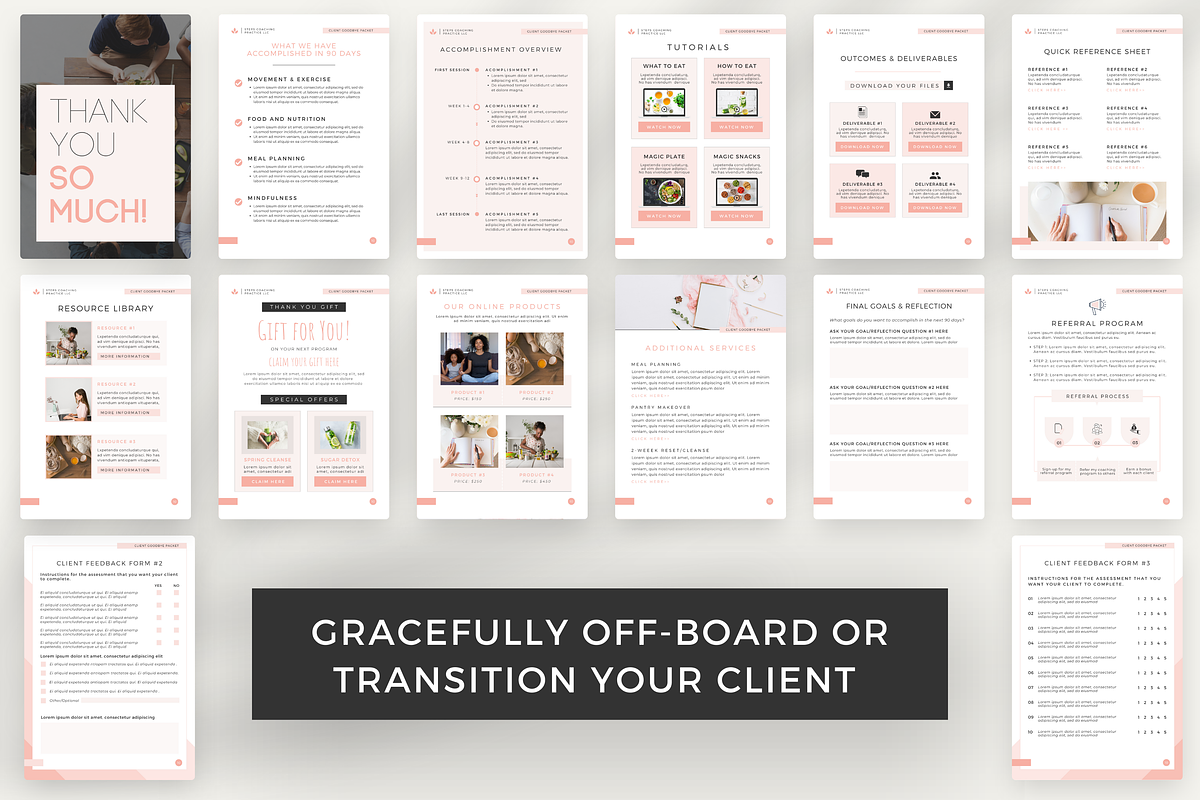 Client Goodbye Packet for Coach preview 3