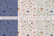 Romantic Floral Seamless Patterns, a Pattern Graphic by Olya Creative (Thumbnail 5 of 17)
