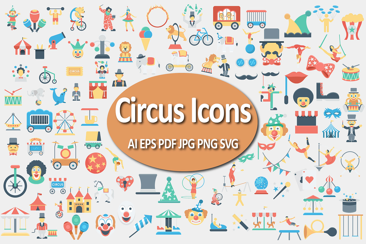 Circus Icon Collection, an Icon by Vector Portal (Photo 1 of 4)