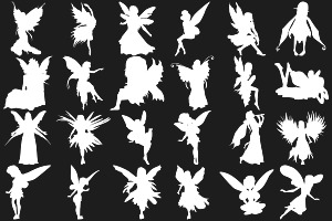 Fairy Silhouette Set 1 Procreate