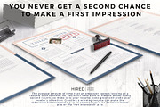 Creative CV Resume Template + icons, a Resume Template by HIRED Design Studio (Thumbnail 10 of 12)