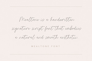 Mealtone Signature Script Font