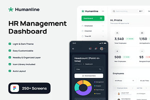 Humanline HR Management Dashboard UI