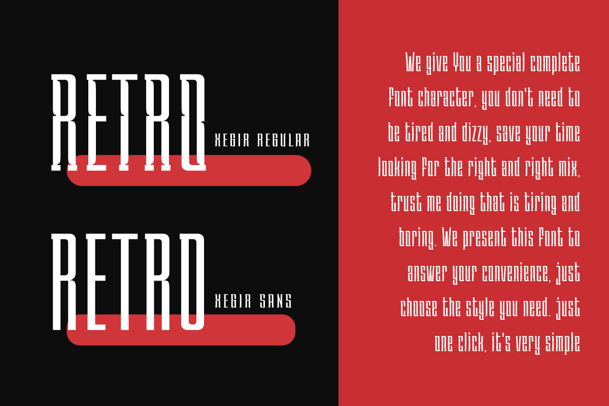 XEGIR | Retro Condensed Font, a Sans Serif Font by twinstd (Photo 2 of 12)