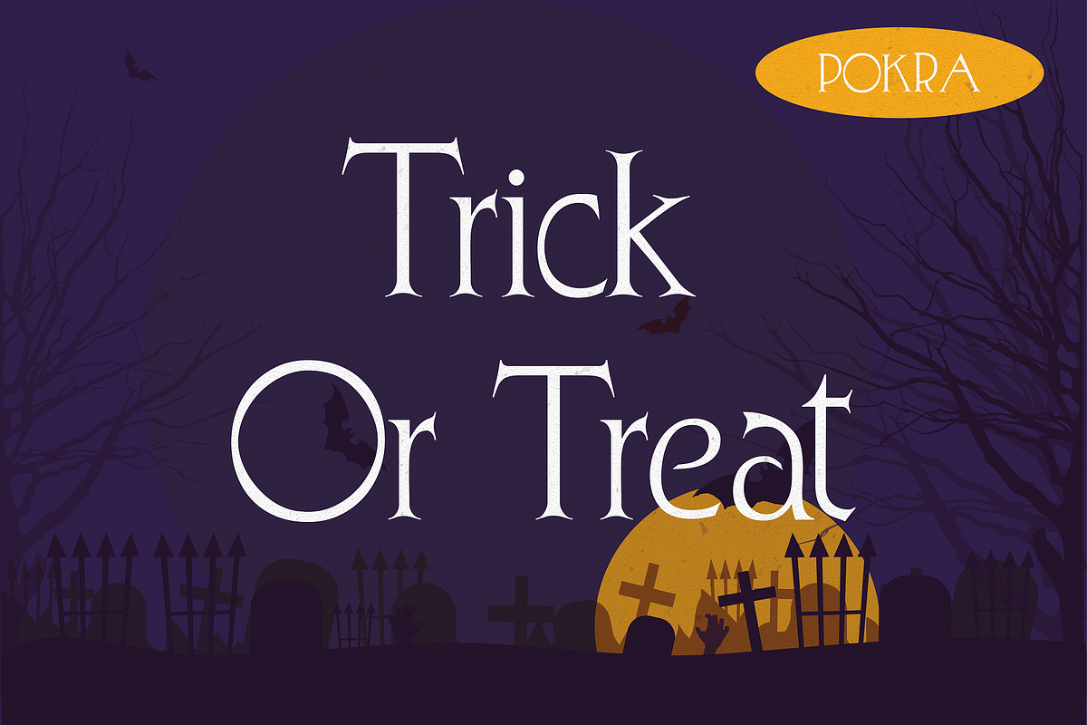 Pokra - Halloween Typeface, a Serif Font by HipFonts (Photo 8 of 9)
