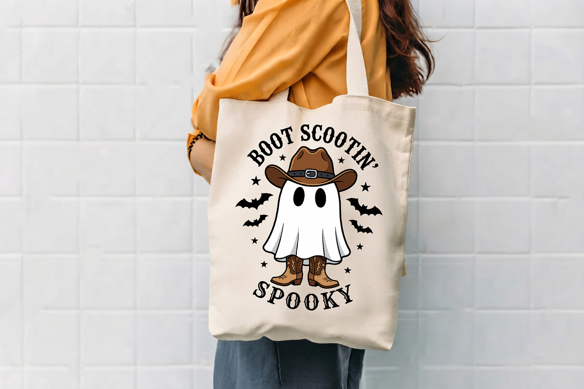 Cowboy ghost with boots, a Seasonal Illustration by CrexoraLab (Photo 4 of 4)