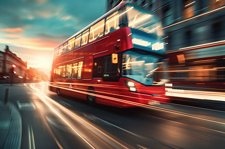 Vintage London Double Decker Bus Int preview 4
