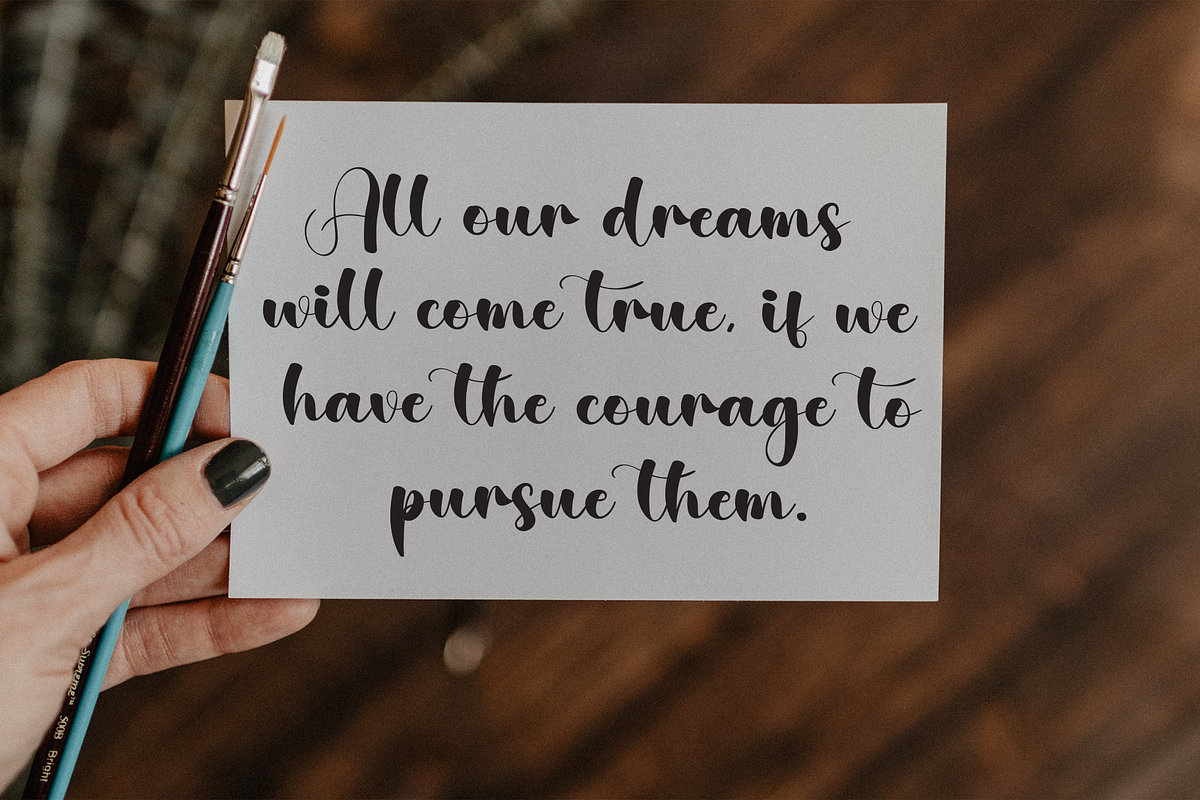 Sunshine | Script Font, a Handwritten Font by Scratchones (Photo 4 of 8)