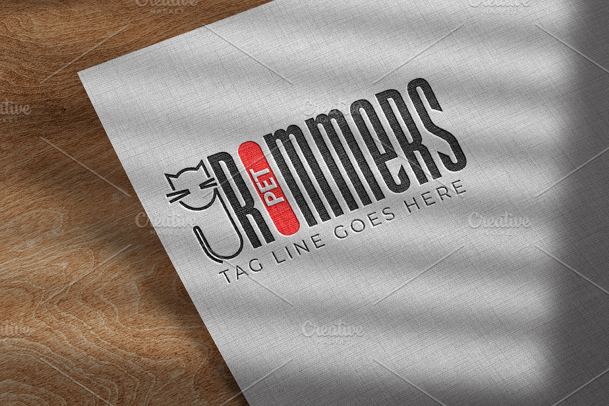 Pet Groomers Red Color Logo Template, a Branding & Logo Template by arslantanoli (Photo 3 of 3)