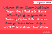 JollyGood Serif Essentials, a Slab Serif Font by Letradora (Thumbnail 4 of 7)