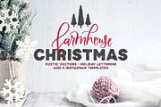 Farmhouse Christmas Lettering Kit, an Illustration by Callie Rian & Co. (Thumbnail 1 of 16)