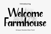 Welcome Farmhouse, a Script Font by Rotterlab Studio (Thumbnail 1 of 8)