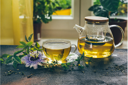 Herbal tea from the leaves of the, a Food & Drink Photo by Yummypic