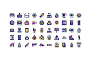 50 Cyberpunk Icons, an Outline Icon by Side Project (Thumbnail 2 of 9)