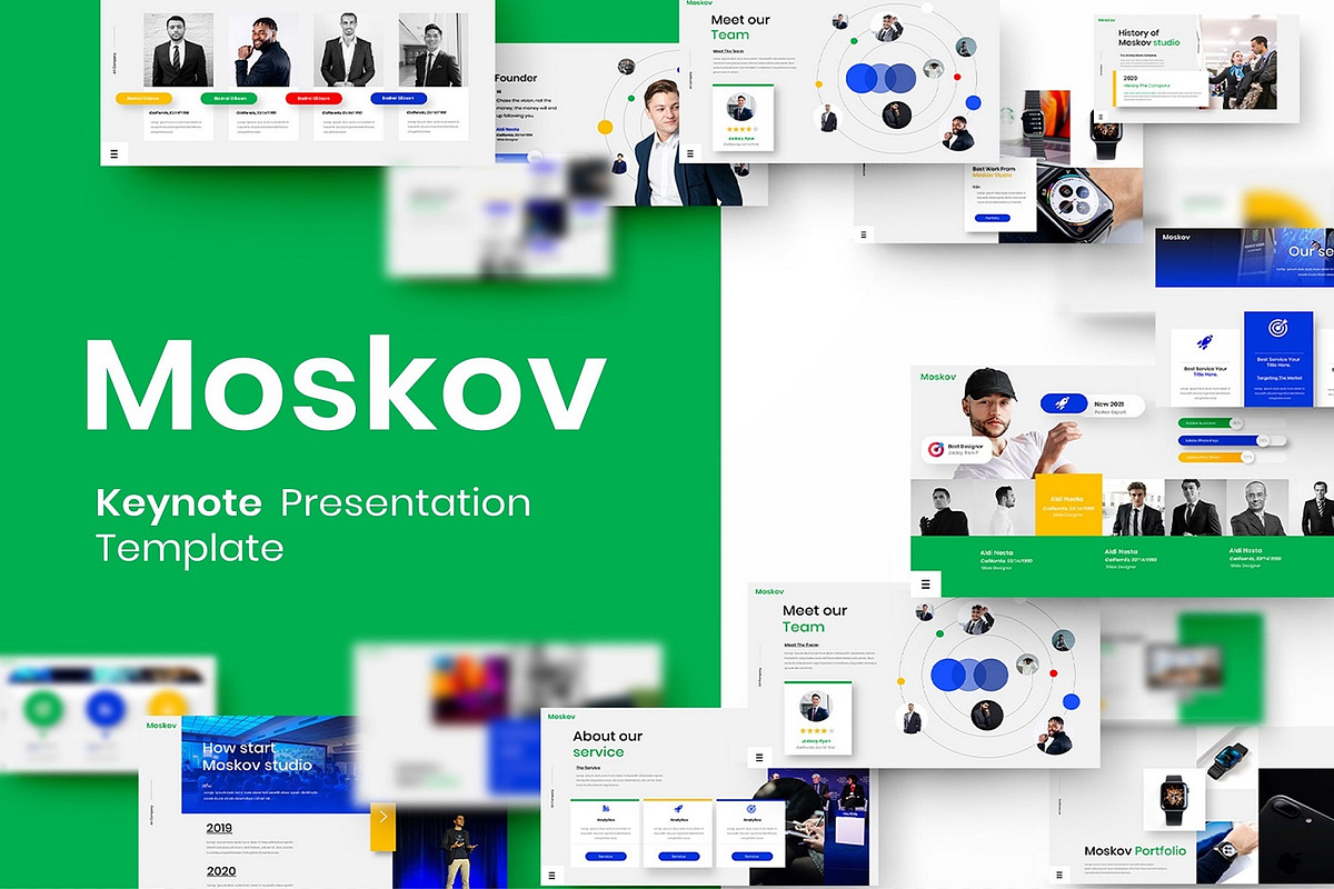 Moskov – Business Keynote Template, a Presentation Template by Dens Creative Studio (Photo 1 of 6)