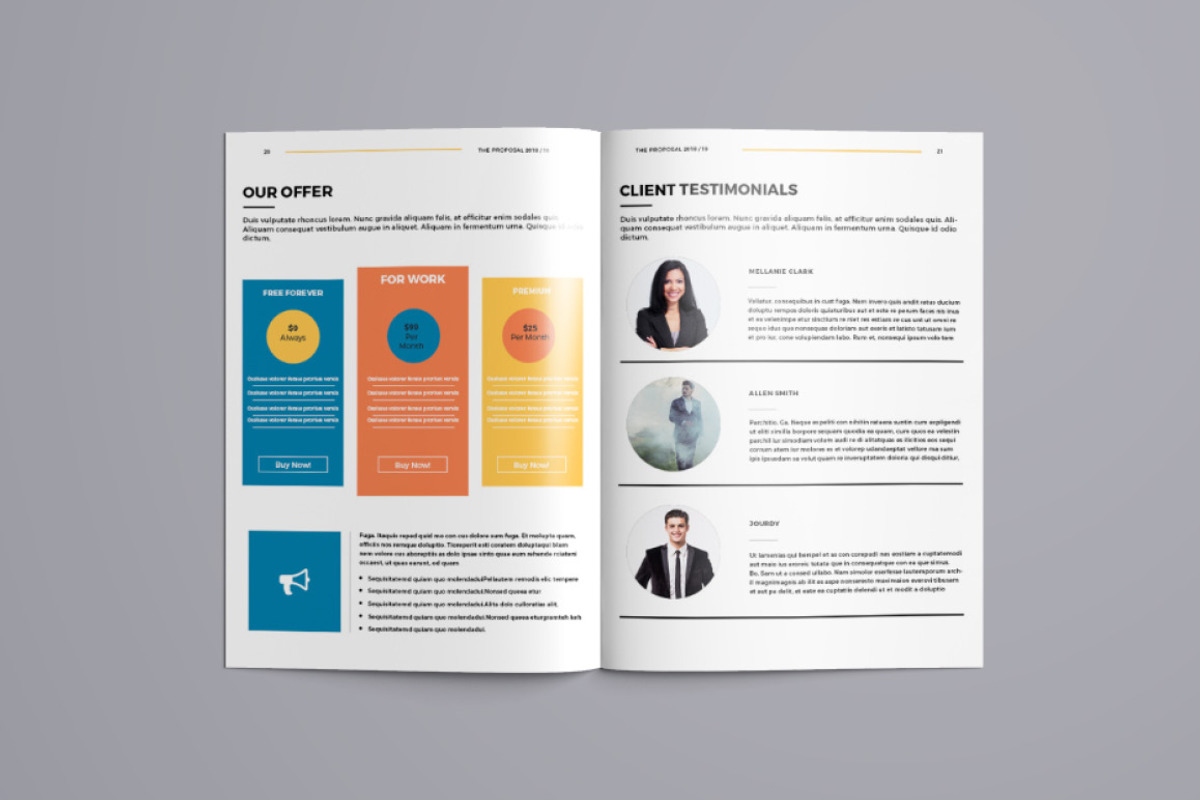 Proposal Brochure Template, a Brochure Template by PixelHive Pro