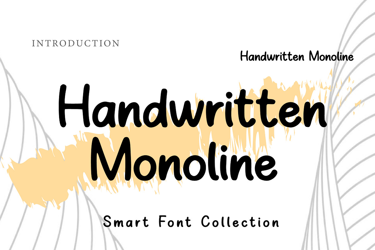 Handwritten monoline, a Handwritten Font by Wow Magic (Photo 1 of 3)