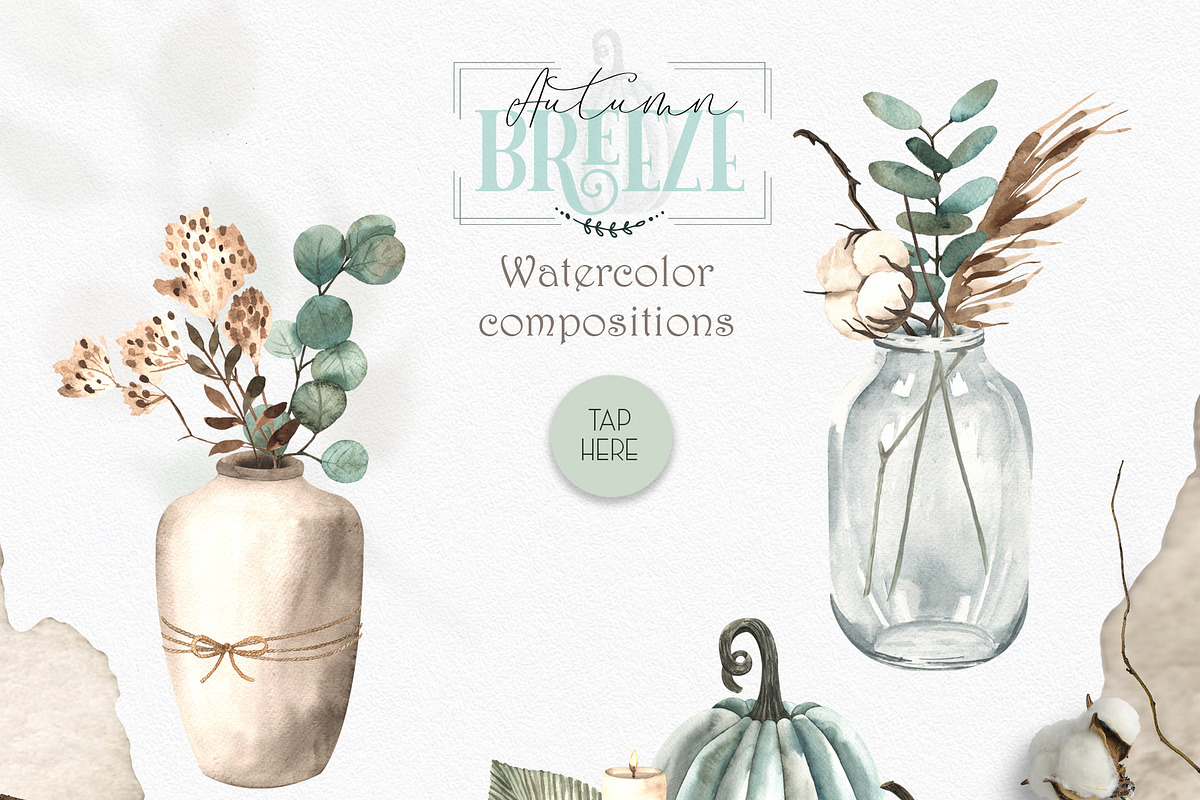 Autumn Breeze. Watercolor collection, an Object Graphic by Ana-Sakuta (Photo 3 of 20)
