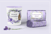 Lavender. Watercolor clip art., a Decorative Illustration by Farida Bik (Thumbnail 7 of 14)