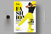 Fashion Magazine Cover Layout, a Magazine Template by MightyDesign (Thumbnail 8 of 8)