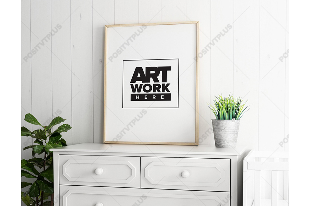 Simple Poster Mockup Portrait, a Print Template by positvtplus
