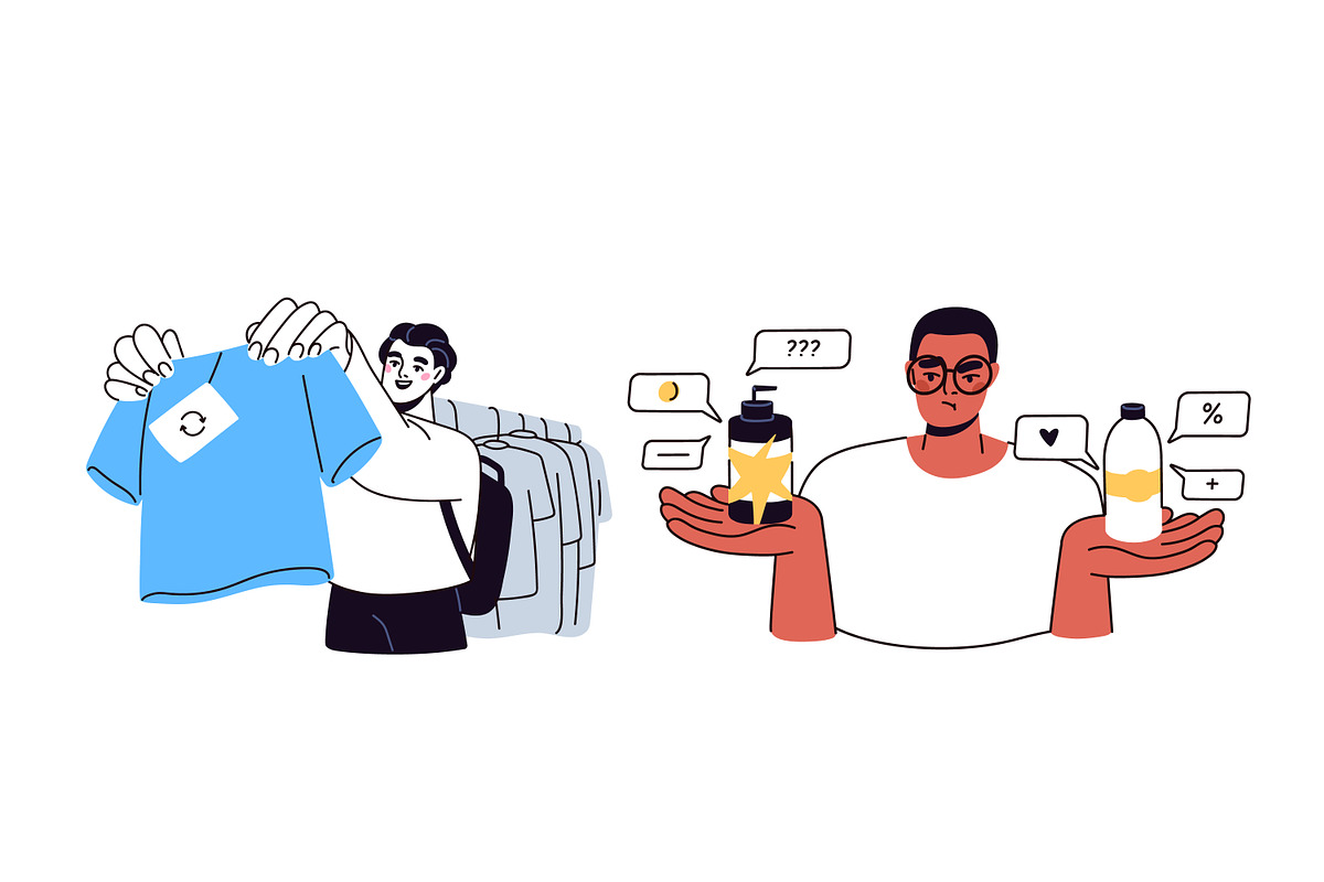 People saving money, finance concept, a Person Illustration by Good Studio (Photo 3 of 6)