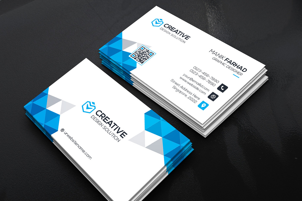 Corporate Business Card, a Business Card Template by GenerousArt (Photo 2 of 5)