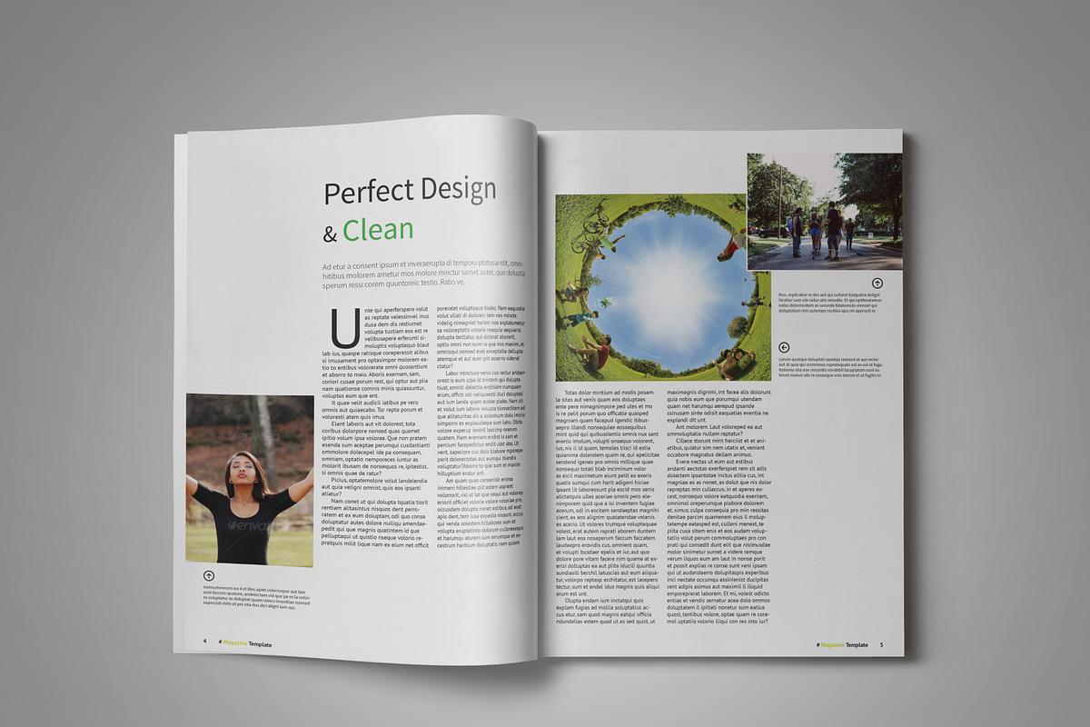 A5 Clean Magazine Template, a Magazine Template by GreenDesign (Photo 3 of 4)