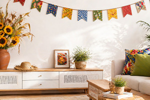 Festa Junina decor with sunflowers i, a Photo by Dvoevnore photos