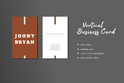 Vertical Business Card, a Business Card Template by Meknya (Thumbnail 1 of 4)