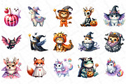 Halloween Animals Clipart, an Illustration by DreamPrint404 (Thumbnail 5 of 5)
