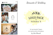 Logo Pack Vol.2. Romantic & Wedding, a Branding & Logo Template by Mint Air Studio (Thumbnail 1 of 22)