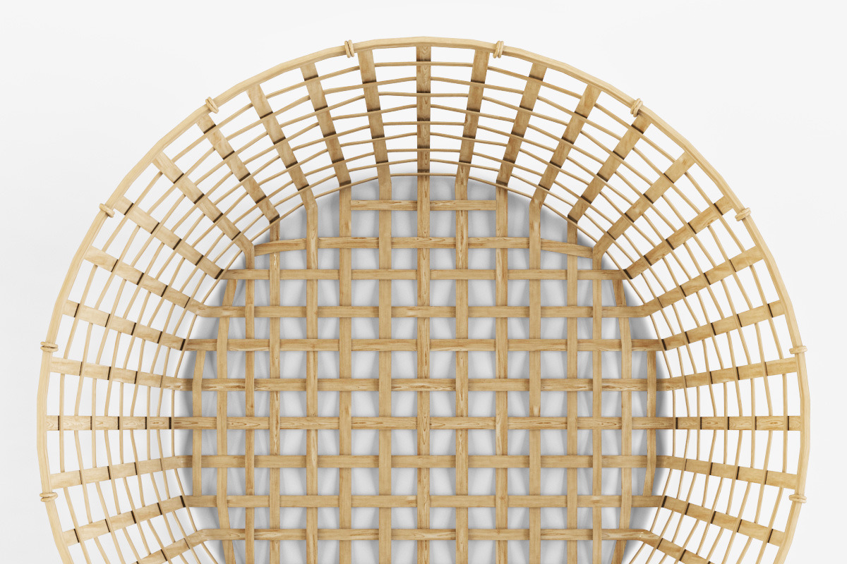 Wicker Basket Ikea Gaddis d50, an Object 3D Model by Markelos (Photo 3 of 8)