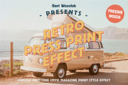 Retro Press Print Effect, a Texture Graphic by Bart Wesolek (Thumbnail 1 of 9)