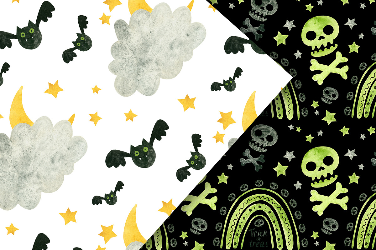 Green Halloween Clipart & Patterns, an Object Graphic by Valin Malin (Photo 11 of 14)