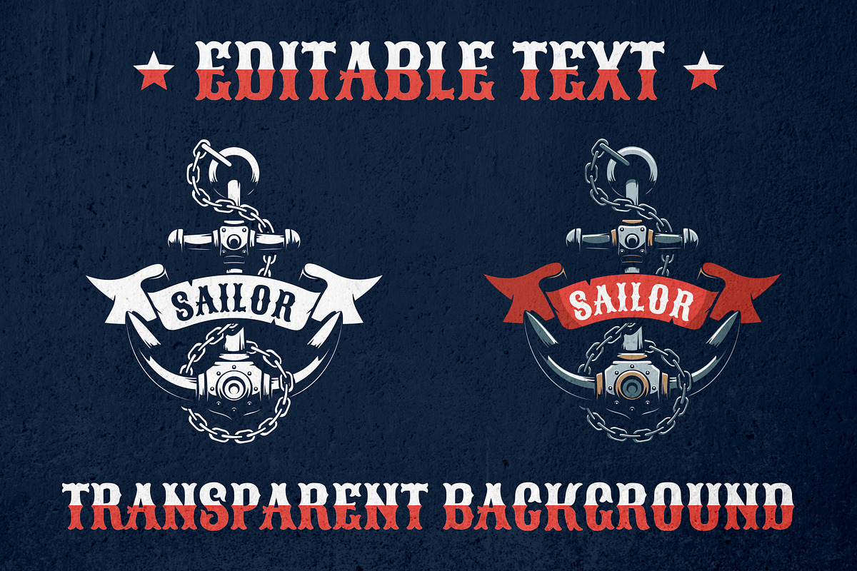Anchor Vintage Logo Template, a Branding & Logo Template by Agor2012 shop (Photo 2 of 5)
