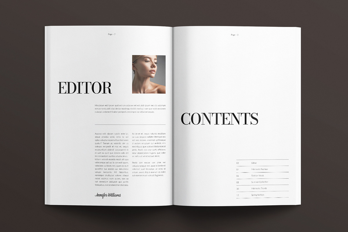 Digital LookBook Template, a Brochure Template by E-Type (Photo 2 of 7)