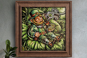 Watercolor Fantasy Creature, Leprech, a Person Illustration by NStudio (Thumbnail 1 of 6)