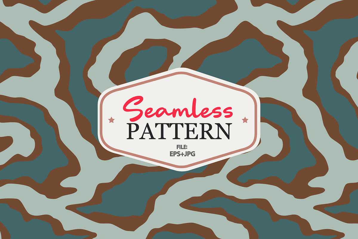 Military camouflage seamless pattern, a Pattern Graphic by Viktorijareut (Photo 1 of 4)