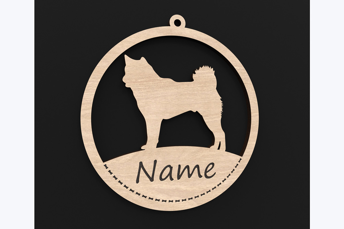 40 Custom Dog Ornaments Laser Files, an Object Graphic by ThemeXDigital (Photo 8 of 9)