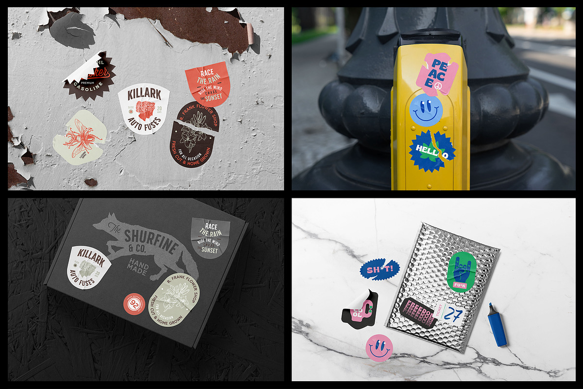 Sticker Mockups - Shape Generator, an Advertising Mockup by Mr.Mockup™ (Photo 9 of 10)